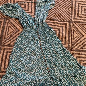 Oak+Fort floral dress with open back size s